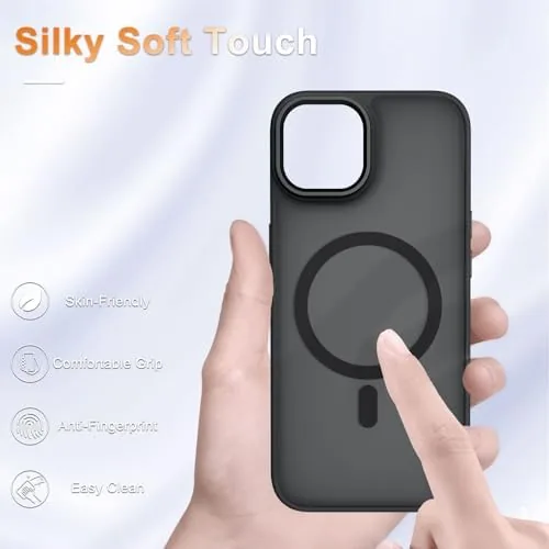 The YENAPOON for iPhone 14 Case, iPhone 13 Case, Matte Magnetic in real use