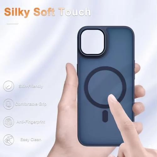 The YENAPOON for iPhone 14 Case, iPhone 13 Case, Matte Magnetic in real use