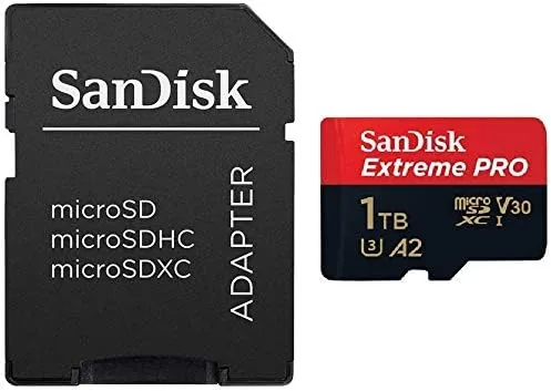 Another view of the SanDisk 1TB MicroSD Card Extreme Pro Compatible with Insta360 X4