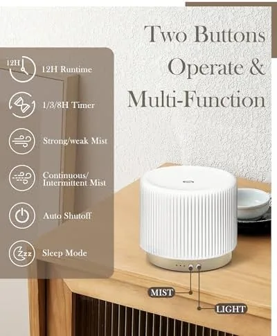 Close look at the Essential Oil Diffuser - 280ml Ceramic Diffuser for Large Room build quality