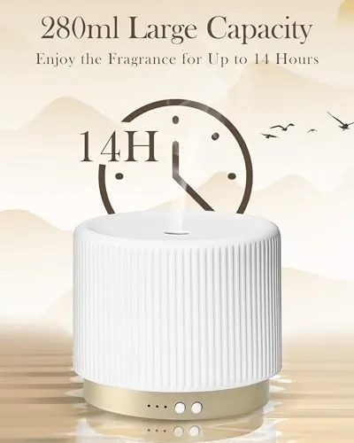 The Essential Oil Diffuser - 280ml Ceramic Diffuser for Large Room in real use