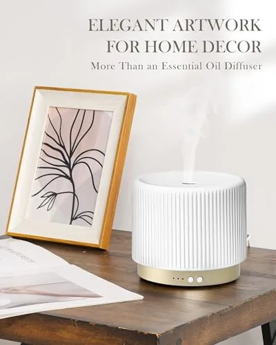 The Essential Oil Diffuser - 280ml Ceramic Diffuser for Large Room compared in context