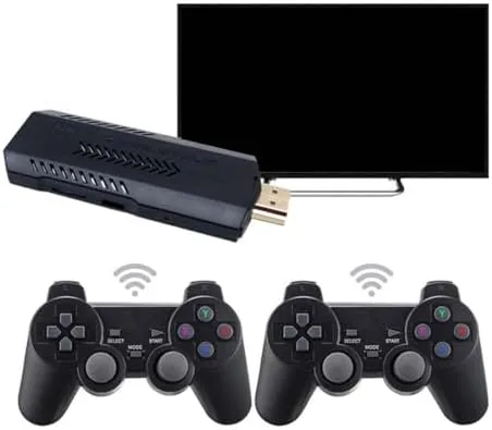 Detail shot of the X2 Plus 4K Retro Game Stick, HD Home Video Game features