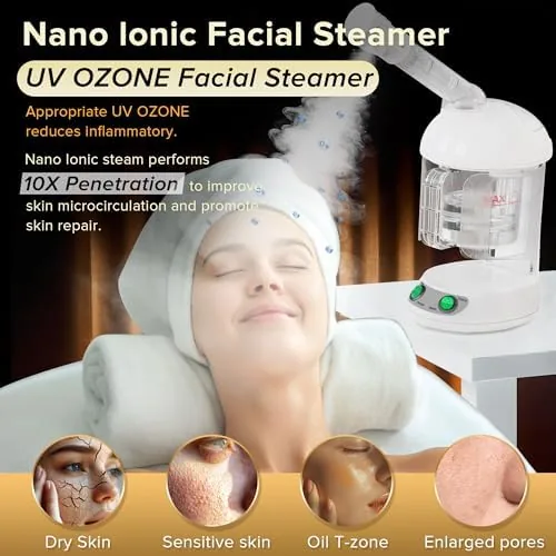 Another view of the Easy to Clean Facial Steamer, Portable Nano Ionic Face Steamer