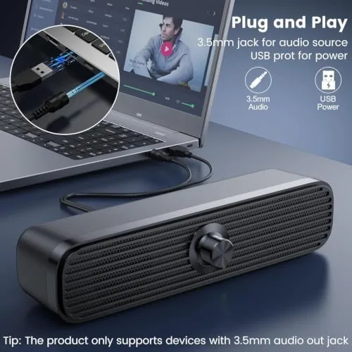 Testing the 1Mii 3.5mm Computer Speakers for Desktop Laptop Tablet with Volume over two weeks