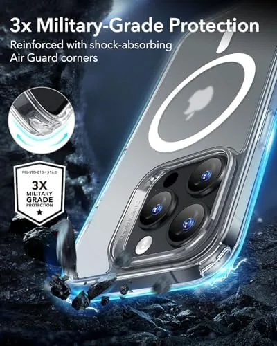 Close look at the ESR for iPhone 16 Pro Case, Compatible with MagSafe, Shockproof build quality