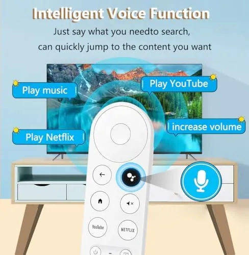 Close look at the Upgrade Voice Remote for Google Chromecast 4k Snow TV, G9N9N build quality