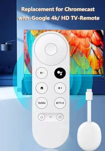 The Upgrade Voice Remote for Google Chromecast 4k Snow TV, G9N9N in real use
