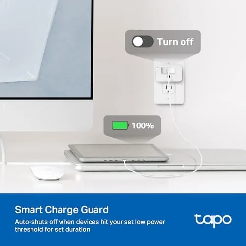 The Tapo P115 controlling a lamp next to a sofa