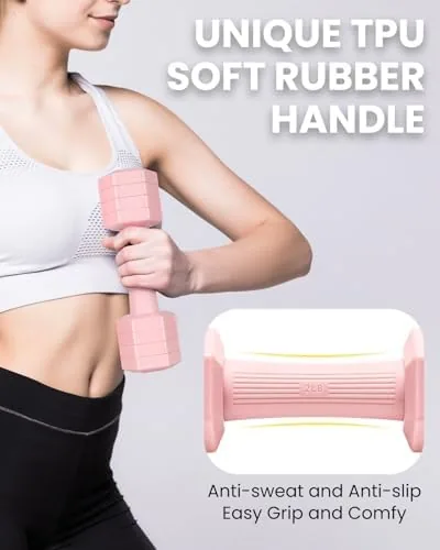 The Adjustable Dumbbells Set, 4 in 1 Hand Weights Set for in real use