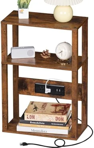 YUFAM 3-Tier Narrow Bedside Table with Charging Station, Skinny Nightstand | Thin Side Table Review: Tested and Rated