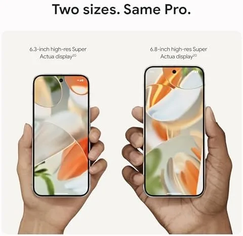 Close view of the Pixel 9 Pro triple camera bar