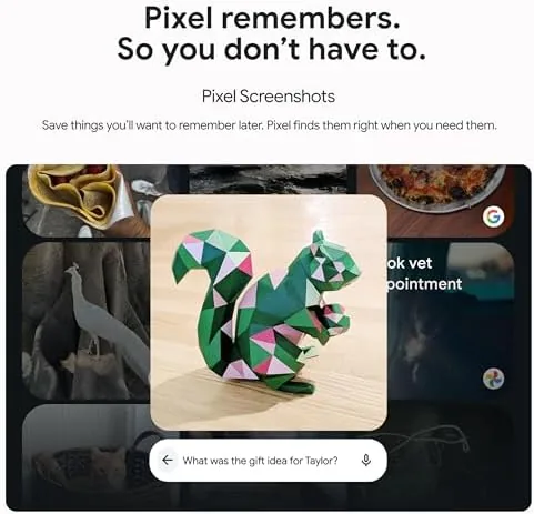 The Pixel 9 taking a low light photo in the evening