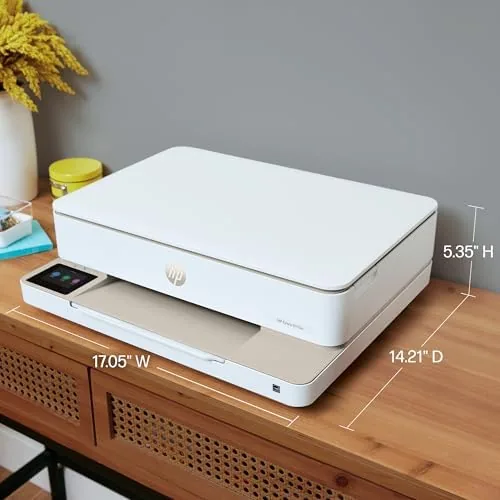 The HP Envy 6155e Wireless All-in-One Color Inkjet Printer, Portobello, Print compared in context