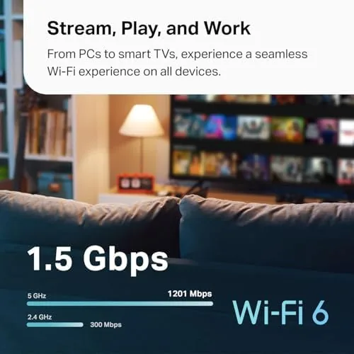 A phone showing a Wi-Fi speed test result in a previously dead zone room