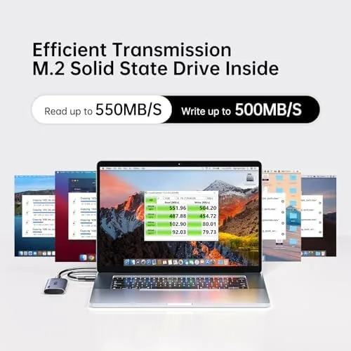 Close look at the SSK 256GB Portable SSD External Hard Drive Solid State Drive build quality