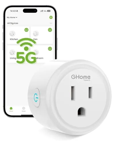 Overview of the GHome Smart 5G 15A WiFi Smart Plug Compatible with Alexa