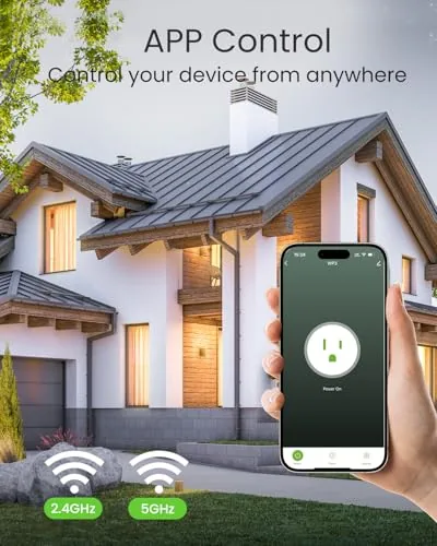 The GHome Smart 5G 15A WiFi Smart Plug Compatible with Alexa in real use