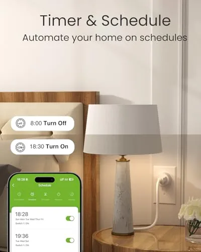 The GHome Smart 5G 15A WiFi Smart Plug Compatible with Alexa compared in context