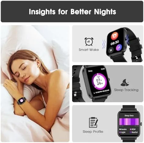 Another view of the Smart Watch (Answer/Make Call): 1.85" Waterproof Fitness Trackers with 24-Hours