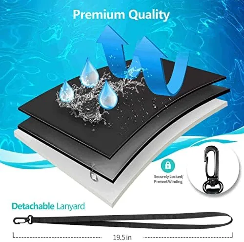Another view of the Waterproof Cell Phone Pouch : 4 Pack Float Clear Cell