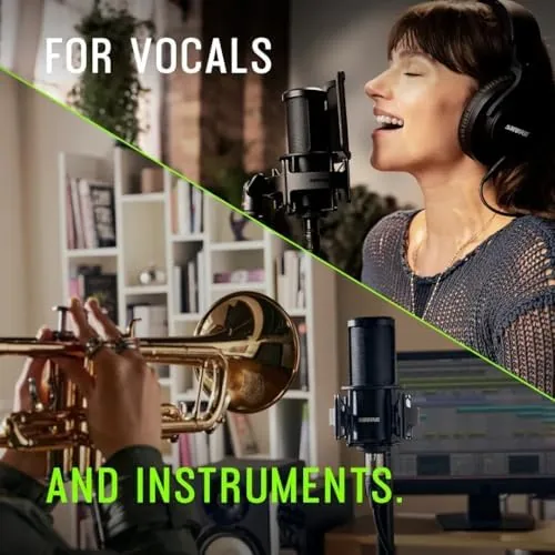 Another view of the Shure SM4 XLR Studio Condenser Microphone Kit for Recording |