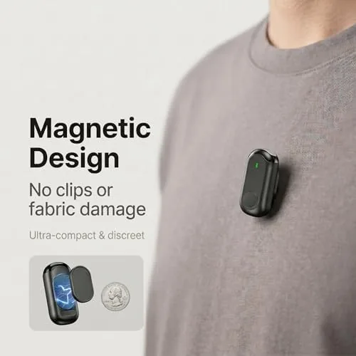 Another view of the Wireless Mini Microphone for iPhone Android,Mini Mic for Video Recording,Plug