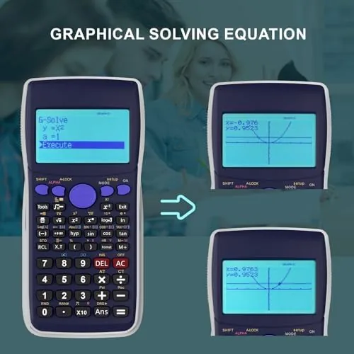 Another view of the Scientific Calculators with Graphing Functions, IPepul 10 Modes Math Calculator