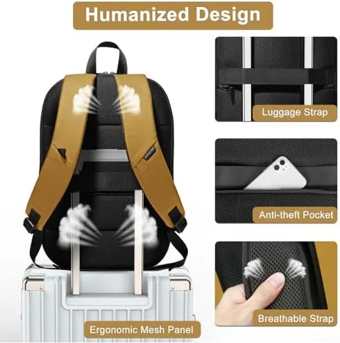 The hk Business Backpack for Men,Slim & Expandable Backpack for 17 compared in context
