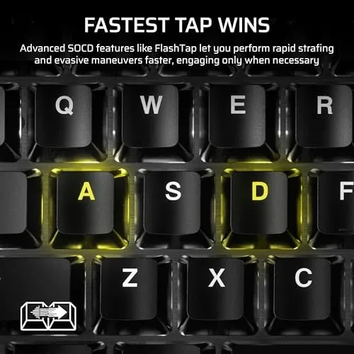 Keyboard in use during a ranked shooter match