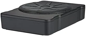 Close look at the KICKER 51HS10 Hideaway Compact Powered Subwoofer, 10-Inch | Built-in amp build quality
