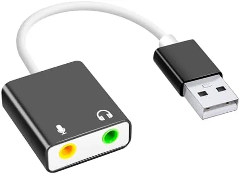 QAJOPFN USB Audio Adapter, External Sound Card for PC and Laptop，USB Microphone Adapter to Review: Tested and Rated
