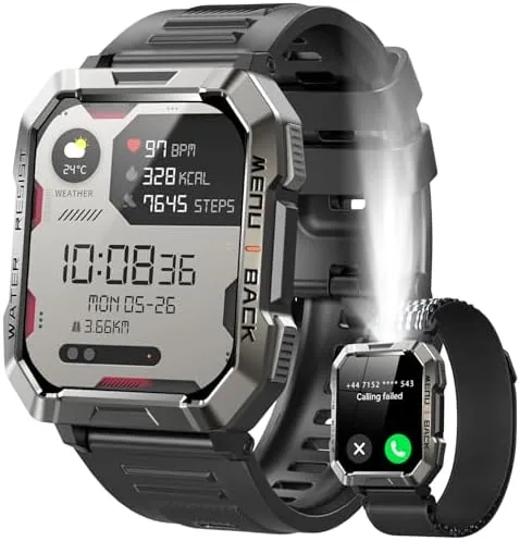 Military Smart Watch for Men (Answer/Make Calls), 2.01'' Smart Watch for Android and iPhone Review: Tested and Rated