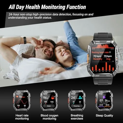 Testing the Military Smart Watch for Men (Answer/Make Calls), 2.01'' Smart Watch over two weeks