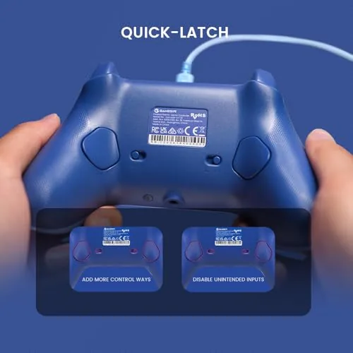 The GameSir G7 SE compared side by side with an Xbox wireless controller
