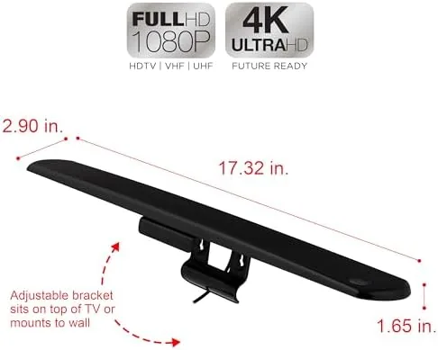 Close look at the UltraPro Hover Digital TV Antenna Indoor for Smart TV | build quality