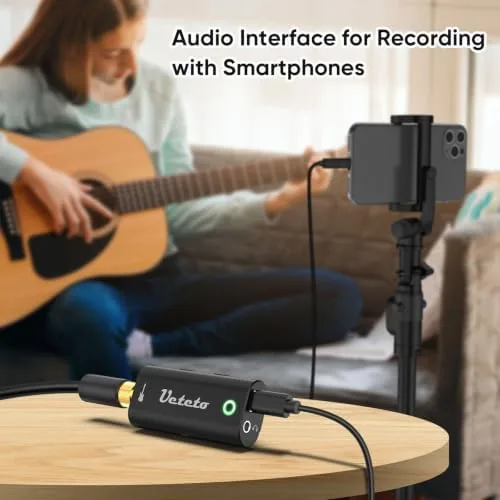 Another view of the Ueteto Audio Interface for Guitar | Portable Internal Recording Sound
