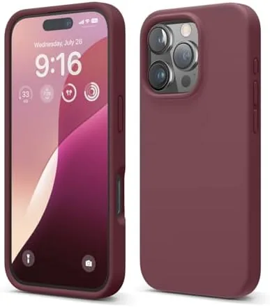 elago Premium Liquid Silicone Case for iPhone 16 Pro Burgundy | Full Body Protection Review: Tested and Rated