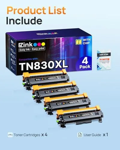 The E-Z Ink Compatible TN830XL Toner Cartridge Replacement for Brother TN830XL in real use