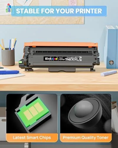 Another view of the E-Z Ink Compatible TN830XL Toner Cartridge Replacement for Brother TN830XL