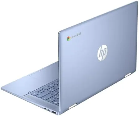 Close up of the ports along the side of the Chromebook