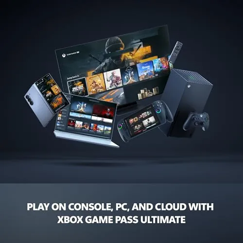 The Xbox Series S set up in a living room entertainment center