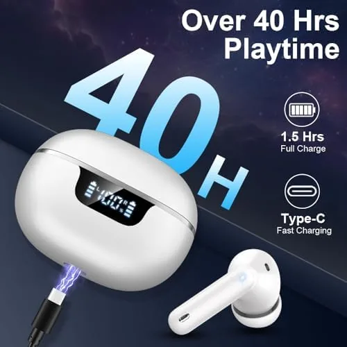 Another view of the Wireless Earbuds, Bluetooth 5.4 Headphones, Bluetooth In Ear Buds Earphones