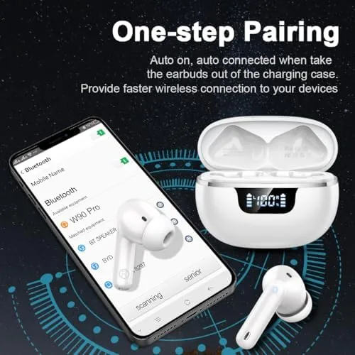 Testing the Wireless Earbuds, Bluetooth 5.4 Headphones, Bluetooth In Ear Buds Earphones over two weeks