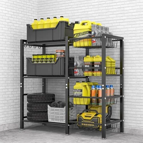 Another view of the Hastatii Storage Rack Kitchen Baker's Rack - 3 Tiers 4