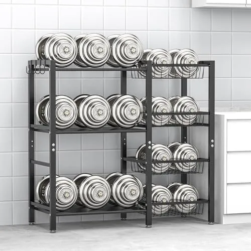 The Hastatii Storage Rack Kitchen Baker's Rack - 3 Tiers 4 compared in context