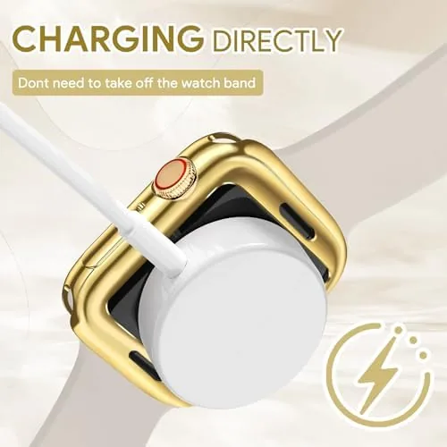 The JR.DM 40mm Soft Flexible TPU Case Compatible for Apple Watch in real use