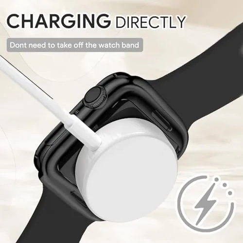 The JR.DM 40mm Soft Flexible TPU Case Compatible for Apple Watch in real use