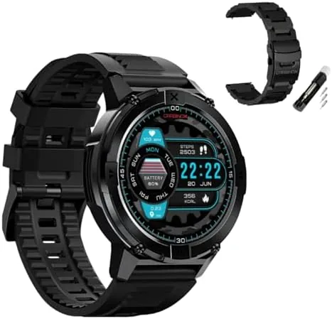 Overview of the CARBINOX X-Ranger Smart Watch with Metal Band 22 mm, Rugged