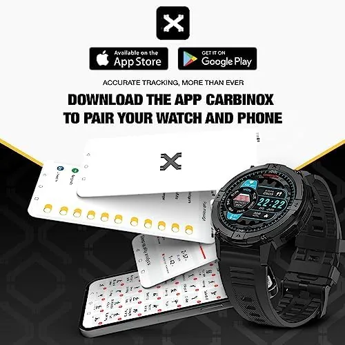 The CARBINOX X-Ranger Smart Watch with Metal Band 22 mm, Rugged compared in context